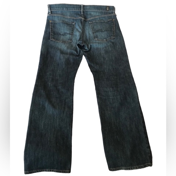 7 for All Mankind Slimmy Fit Denim - Straight Leg Sz 36 - Picture 2 of 10